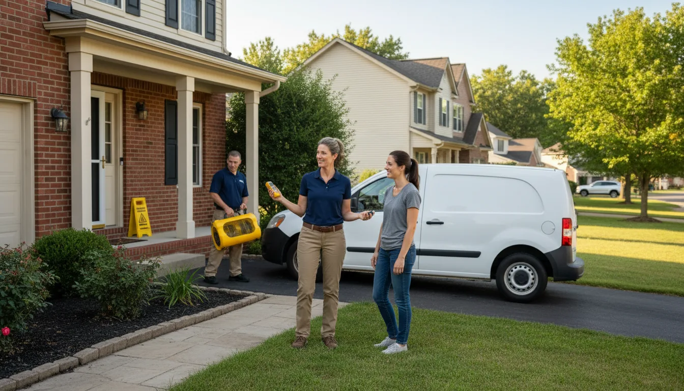Residential water damage restoration in Bienville, LA